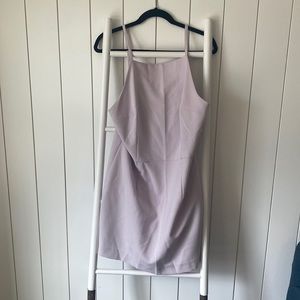 Lavender French Connection Halter Mini Dress. New with tags, size 12.